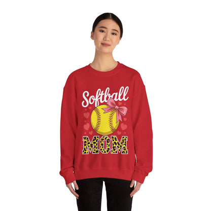 Softball Mom Headband Leopard Softball Ball Mothers Day Mama Sweatshirt