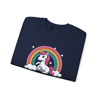 Funny Alpha Male Unicorn Sarcastic Ironic Weird Y2K Humor Sweatshirt