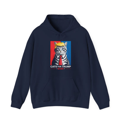 Cats For Trump 2025 Funny Tee For Vance Trump Hoodie