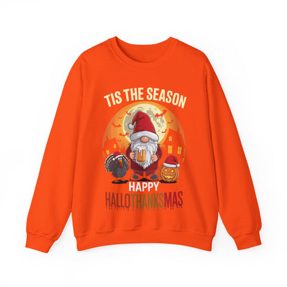 Happy Hallothanksmas Halloween Thanksgiving Merry Christmas Sweatshirt