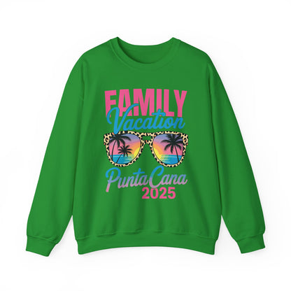 Family Vacation Punta Cana 2025 Matching Holiday Summer Sweatshirt