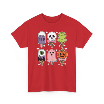 Horror Movie Summer Popsicle Halloween Ice Cream Summer-ween T-Shirt for Men Women